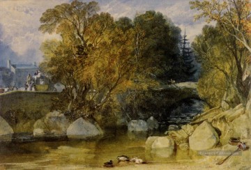 romantique romantisme Tableau Peinture - Ivy Bridge Devonshire romantique Turner